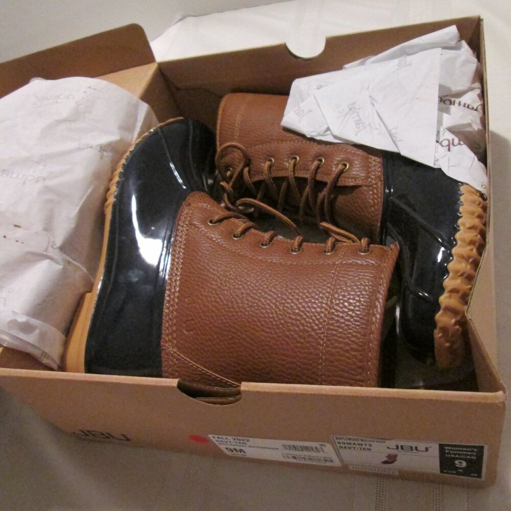 JAMBU JBU MAPLEWOOD WATERPROOF BOOT NAVY/TAN 9M - Picture 3 of 12